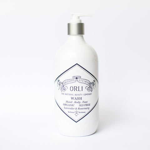 orli organic sls free wash for face hands and body natural skincare sydney australia